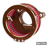 FILTRE A AIR - VITY'S DESIGN   - MILWAUKEE EIGHT TOURING 2017UP / SOFTAIL 2018UP - MASSIVE AIR CLEANER - BRONZE ANODISÉ - MABR001-M