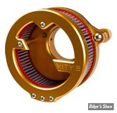 FILTRE A AIR - VITY'S DESIGN   - MILWAUKEE EIGHT TOURING 2017UP / SOFTAIL 2018UP - MASSIVE AIR CLEANER - OR ANODISÉ - MAG0001-M