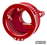 FILTRE A AIR - VITY'S DESIGN   - MILWAUKEE EIGHT TOURING 2017UP / SOFTAIL 2018UP - MASSIVE AIR CLEANER - ROUGE ANODISÉ - MAR0001-M