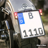 GERMANY - SUPPORT DE PLAQUE D'IMMATRICULATION - HEINZ BIKE - SLIP-INN À LED 3 FONCTIONS - FORMAT : 220 X 200 MM - NOIR - HBKZ2.0-MB-3TS-DE