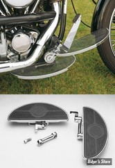 - ECLATE Y - PIECE N° 01 - KIT PLATEFORMES CONDUCTEUR - SOFTAIL FX 84UP / DYNA 93/02 / FXWG 80/86 - REGLABLE - Chrome - Solid