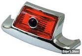 Feu de garde boue arrière - 80/99 - Eclairage : Ampoule 12V - Cabochon rouge avec blue dot