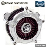 FILTRE A AIR ROLAND SANDS RSD - BT 93UP - CARBU S&S E OU G - TURBINE - CHROME