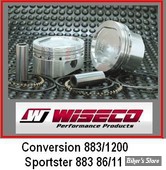 kit pistons Wiseco Sportster 883 EN 1200 86/11 - 8.5:1 - +0.000