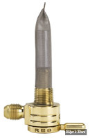 Robinet d essence GOLAN - Click-Slick - 3/8 NPT + 6-AN - Straight Outlet/Vers la droite - Laiton