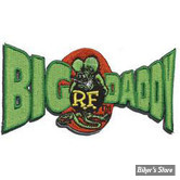 ECUSSON/PATCH - RAT FINK - BIG DADDY - TAILLE : 3.94 " X 1.97 " ( 10 cm X 5 cm )