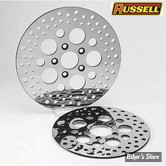 ECLATE DF - PIECE N° 01 - DISQUE AVANT 11.5" - XL 78/83 /  FX/FXWG/FXR 77/83 - OEM 44137-77A / 44137-92 - Russel - INOX POLI MIROIR