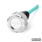 DOC A / PIÈCE N°103 - BOUCHON DE RÉSERVOIR D'HUILE - DYNA 06/17 - OEM 62853-06 / 62700001 - FIGURATI DESIGN - FINITION INOX : ARGENT CRENELÉ - FD01-MAGDS-DYNA-KN-SS