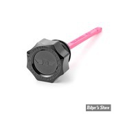 DOC A / PIÈCE N°103 - BOUCHON DE RÉSERVOIR D'HUILE - TOURING 99/06 - OEM 62846-99 - FIGURATI DESIGN - FINITION INOX : NOIR ROND - FD01-MAGDSTC-GEN1-SM-BLK