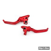 ECLATE L - PIECE N° 06 / 08 - KIT LEVIERS - OEM 41701406 / 36700306 / 36700286A / 36700313 - TOURING 2023UP - ARLEN NESS - METHOD® HAND LEVERS - ANODISÉ ROUGE - 530-061