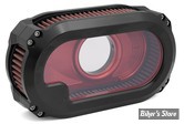 - FILTRE A AIR - KEN'S FACTORY - SOFTAIL / TOURING MILWAUKEE EIGHT - NEXT LEVEL - NOIR AVEC PLAQUE ROUGE
