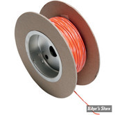 FIL ELECTRIQUE 0.80MM / 18-GAUGE - NAMZ - COULEUR : ORANGE / BLANC - 100 FOOT - LES 30 METRES