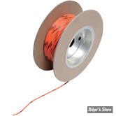 FIL ELECTRIQUE 0.80MM / 18-GAUGE - NAMZ - COULEUR : ORANGE / NOIR - 100 FOOT - LES 30 METRES