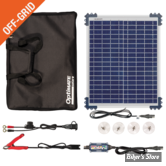 CHARGEUR DE BATTERIE SOLAIRE - OPTIMATE - Solar DUO 20W - H : 45.50 CM / LARGEUR  : 36.20 CM - TRAVEL KIT - TM522-D2