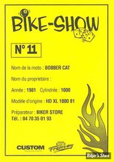 2001 / Bomber Cat : 1000 Fonte de 1980 Bobber : Inscription au National Custom Show 2001 : PRIX SPECIAL DU JURY.