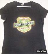 TEE-SHIRT - RACE GEAR S - POWER & SPEED - COULEUR : NOIR - TAILLE : 5 / XL