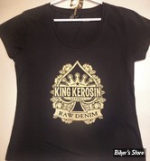 TEE-SHIRT - KING KEROSIN - RAW DENIM - COULEUR : NOIR - TAILLE : 5 / XL - NEUF - NI REPRIS - NI ÉCHANGÉ -