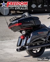 - SILENCIEUX FREEDOM PERFORMANCE - TOURING 17UP MILWAUKEE-EIGHT® - AMERICAN OUTLAW - NOIR / EMBOUTS : NOIR SCULPTE - HD00625