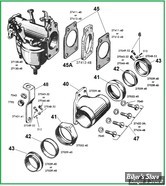  ECLATE M - PIECE N° 00 - ECLATE DES PIECES DE PIPE D'ADMISSION - PANHEAD 48/65