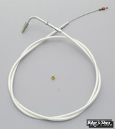 CABLE DE RETOUR POUR BIGTWIN & SPORTSTER 96UP - LONGUEUR :127.00 CM - OEM 00000-00 - BARNETT - 32" +18 - PLATINIUM