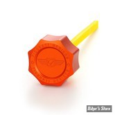 DOC A / PIÈCE N°103 - BOUCHON D'HUILE - OEM 62700136 - TOURING 2017UP - FIGURATI DESIGN - ALUMINIUM - FINITION : ORANGE ROND - FDP01-M8SM-O