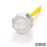 DOC A / PIÈCE N°103 - BOUCHON D'HUILE - OEM 62700136 - TOURING 2017UP - FIGURATI DESIGN - ALUMINIUM - FINITION : ARGENT ROND - FDP01-M8SM-S