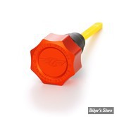 DOC A / PIÈCE N°103 - BOUCHON DE RÉSERVOIR D'HUILE - TOURING 07/16 -  OEM 62849-07A - FIGURATI DESIGN - ALUMINIUM - FINITION : ORANGE ROND - FDP01-TCSM-O