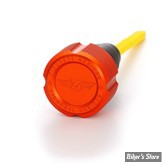 DOC A / PIÈCE N°103 - BOUCHON DE RÉSERVOIR D'HUILE - TOURING 07/16 -  OEM 62849-07A - FIGURATI DESIGN - ALUMINIUM - FINITION : ORANGE CRENELÉ - FDP01-TCKN-O