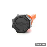 DOC A / PIÈCE N°103 - BOUCHON D'HUILE - OEM 62700136 - SOFTAIL M8 2018UP - FIGURATI DESIGN - ALUMINIUM - FINITION : NOIR ROND - FDP01-STM8-SM-BLK