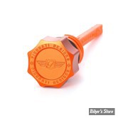 DOC A / PIÈCE N°103 - BOUCHON D'HUILE - OEM 62700136 - SOFTAIL M8 2018UP - FIGURATI DESIGN - ALUMINIUM - FINITION : ORANGE ROND - FDP01-STM8-SM-O