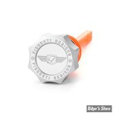 DOC A / PIÈCE N°103 - BOUCHON D'HUILE - OEM 62700136 - SOFTAIL M8 2018UP - FIGURATI DESIGN - ALUMINIUM - FINITION : ARGENT ROND - FDP01-STM8-SM-S
