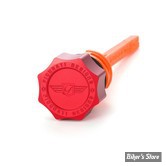 DOC A / PIÈCE N°103 - BOUCHON D'HUILE - OEM 62700136 - SOFTAIL M8 2018UP - FIGURATI DESIGN - ALUMINIUM - FINITION : ROUGE ROND - FDP01-STM8-SM-R