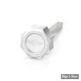 DOC A / PIÈCE N° 56 - JAUGE D'HUILE - OEM 37065-06 / 62700291 - FIGURATI DESIGN - ALUMINIUM - FINITION : ARGENT ROND - FDP01-TRSM8-SM-S