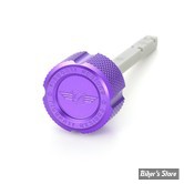 DOC A / PIÈCE N° 56 - JAUGE D'HUILE - OEM 37065-06 / 62700291 - FIGURATI DESIGN - ALUMINIUM - FINITION : VIOLET CRÊNELÉ - FDP01-TRSM8-KN-P