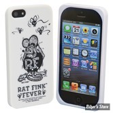 ETUI / COQUE POUR TÉLÉPHONE MOBILE - MOON/RAT FINK - APPLE - IPHONE 5 - COULEUR : BLANC/NOIR