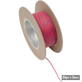 FIL ELECTRIQUE 0.80MM / 18-GAUGE - NAMZ - COULEUR : ROUGE / BLEU - 100 FOOT - LES 30 METRES