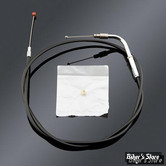 CABLE DE TIRAGE POUR BIGTWIN & SPORTSTER 96UP - LONGUEUR : 72.40CM - OEM 56100056 - BARNETT - NOIR - 101-30-30053