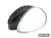 FILTRE A AIR - K&N - BIGTWIN 92/99 - Billet air cleaner assembly - TEARDROP / LISSE - RK-3902