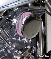 - FILTRE A AIR - K&N - STREET METAL HIGH FLOW AIR INTAKE - SOFTAIL 00/15 / FLT 99/07 & DYNA 99/17 - HAMMER - CHROME - RK-3933