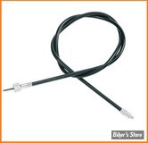 CABLE DE COMPTEUR DE ROUE ARRIERE - BAGUE SUR COMPTEUR M12 X 1.0 - SOFTAIL 86/95 : CABLE DE REMPLACEMENT - NOIR