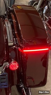 - ECLAIRAGE DE SACOCHES - CUSTOM DYNAMICS - LOW PROFILE BAGZ™ LED SADDLEBAG LIGHTS - STD - TOURING 14UP - CABOCHON : ROUGE