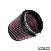 FILTRE A AIR - DIAMÈTRE D'ENTRÉE : Ø102MM / L : 127MM - K&N - RU-3600