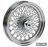 16 X 3.00 - Roue avant 80 rayons - Pour Softail FLST 84/99 - 16 x 3.00 - OEM 43005-86 - chromée avec rayons TWISTED chromés.