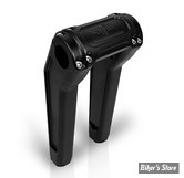 RISERS - HEINZ BIKES - PERFORMANCE ClubStyle Riser - POUR GUIDON DE 1"1/4 - PULLBACK - HAUTEUR : 23,00 cm / 9" - CORPS : NOIR / PONTET : NOIR - HB-PR9-125-BB