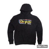 - SWEAT SHIRT A CAPUCHE - 13 1/2 - IT S A CHOPPER BABY - NOIR - TAILLE S
