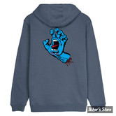 -SWEAT SHIRT A CAPUCHE - SANTA CRUZ - SCREAMING HAND CHEST - GRIS - TAILLE S