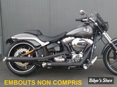 SILENCIEUX MCJ - SOFTAIL FXSB BREAKOUT 12/16 - EC - 2 EN 2 ROYAL - FINITION : NOIR