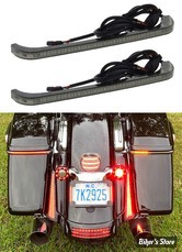 - ECLAIRAGE DE SACOCHES - CUSTOM DYNAMICS - LOW PROFILE BAGZ™ LED SADDLEBAG LIGHTS - TOURING 14UP - CABOCHON : FUME/ ECLAIRAGE : ORANGE