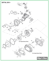  PIÈCE N° 00 - ECLATE DES PIECES DE CORPS D'INJECTION - SOFTAIL Milwaukee Eight 2018UP