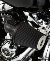 FILTRE A AIR - ARLEN NESS -  Monster Sucker Air Cleaner - TOURING 02/07 / SOFTAIL 01/15 / DYNA 04/17 / TWINCAM CARBU CV 99/06 - SANS COUVERCLE - NOIR - 81-000